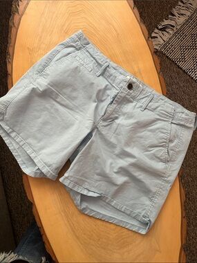 Light Blue Cotton Burmuda Shorts